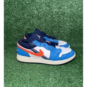 Nike Air Jordan 1 Womens Size 7.5 Kids 6Y Blue Low Basketball Shoes CV4892-100